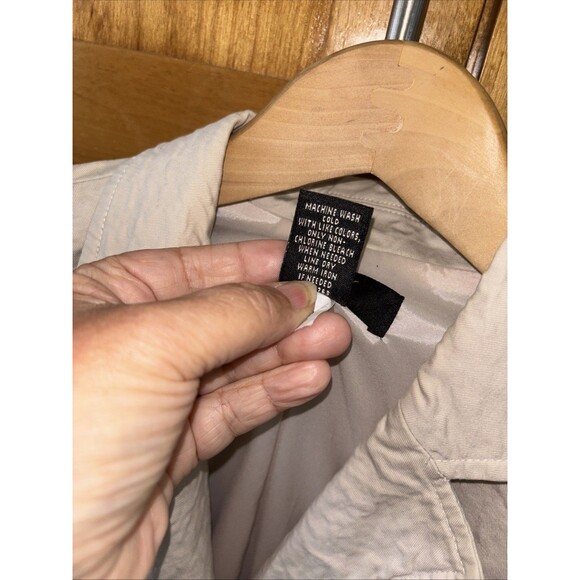 Body by Victoria Victorias Secret Khaki Button Long Sleeve Blazer Jacket 10 - Picture 7 of 8